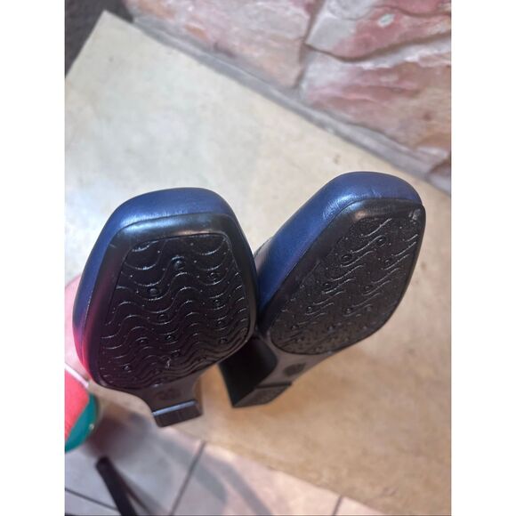 LifeStride Women's Size 10W Navy Groovy Pump Wedge Heel Faux Leather - Picture 13 of 13